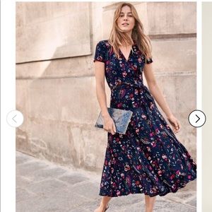 Boden Natasha Bird Print Wrap Dress UK 20 US 16